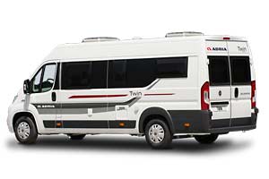 Campingbus Adria Twin 640 SLX - Außenansicht Campingbus Adria Twin 640 SLX - Außenansicht Heck