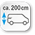 Fahrzeughöhe ohne Aufstelldach ca. 200 cm Fahrzeughöhe ohne Aufstelldach ca. 200 cm