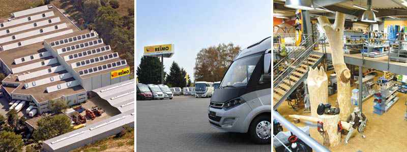 Reimo in Egelsbach und Weiterstadt bei Darmstadt: Riesiges Zubehörlager - Produktion von Campingbussen - Verkauf von Campingbussen, Wohnmobilen & Caravans - Camping-Megastore Reimo in Egelsbach und Weiterstadt bei Darmstadt: Produktion von Campingbussen, großes Zubehörlager, Camping-Megastore, Verkauf von Campingbussen, Wohnmobilen und Caravans