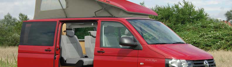 Aufstelldach Superflach II für VW T5 & T6 kurzer Radstand, hinten hoch Aufstelldach Superflach II für VW T5 & T6 kurzer Radstand, hinten öffnend