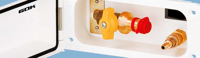 Gas-/Wasser-Steckdose, Gas-Wassersteckdose Gas-/Wasser-Steckdose, Gas-Wassersteckdose