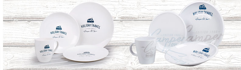 Geschirr für Campingbus - das Holiday Travel Geschirr >
<div class= Holiday Travel Geschirr