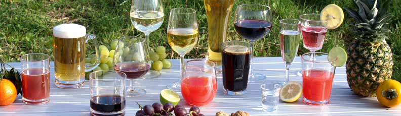 Plastic champagne glasses, plastic wine glasses, polycarbonate glasses Plastic champagne glasses, plastic wine glasses, polycarbonate glasses