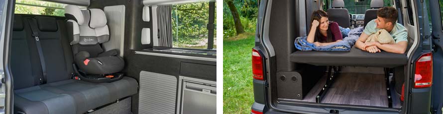 Schlafsitzbank Starr VW T6, Schlafbank VW T6 Schlafsitzbank Starr VW T6, Schlafbank VW T6