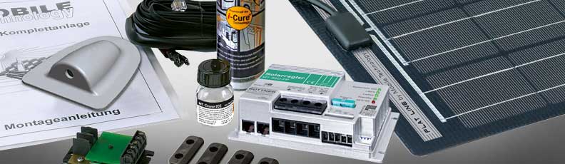 Solar Set 12V, Solar Power System complete - for motorhome, camper & caravan 12 Volt Solar Set, Solar Power System complete for motorhome, camper & caravan