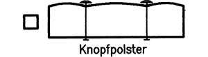 Polsterung Knopfpolster