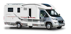 Wohnmobil Adria Matrix - die Synthese aus Alkoven und Teilintegriert, mit elektrischem Hubbett