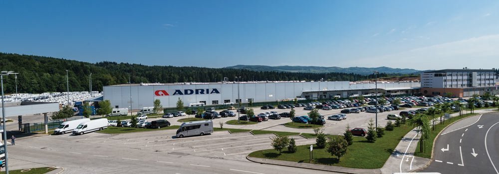 Das hochmoderne Adria Werk in Novo Mesto, Slowenien