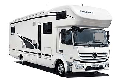 Premium-Alkovenmobil Concorde Cruiser