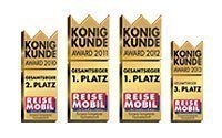 Adria Wohnmobile - vielfach mit dem König Kunde Award ausgezeichnet Adria Wohnmobile - vielfach mit dem König Kunde Award ausgezeichnet