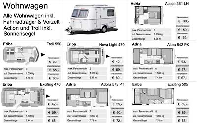Hier gibt es die Mietpreisliste zum Download.