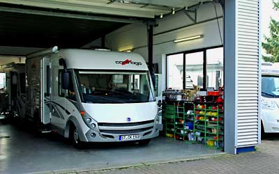 3H Camping-Center bietet umfassenden Service rund um Wohnwagen und Wohnmobil.