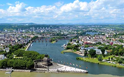 Blick über Koblenz Blick über Koblenz