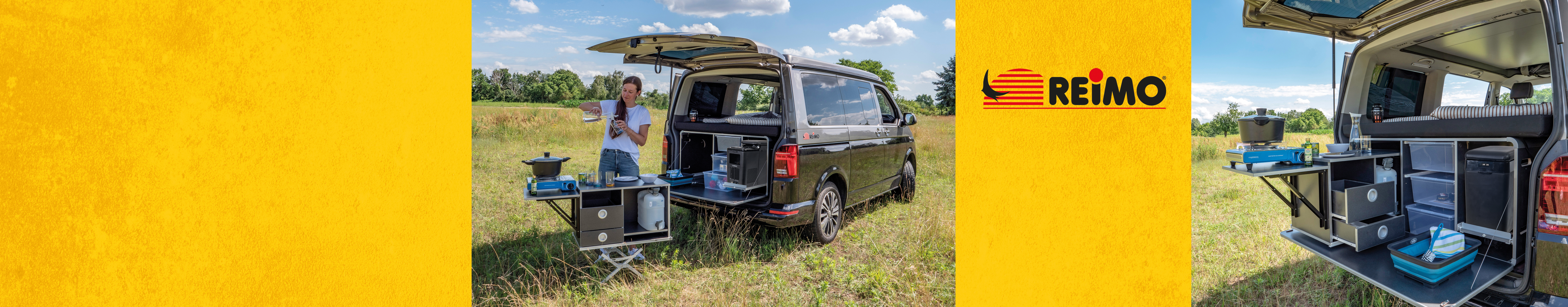 REIMO CampingBox L for T6.1/T6/T5 Short and Long Wheelbase, Station Wagon,  and Caravelle - Nolan Camper Supplies